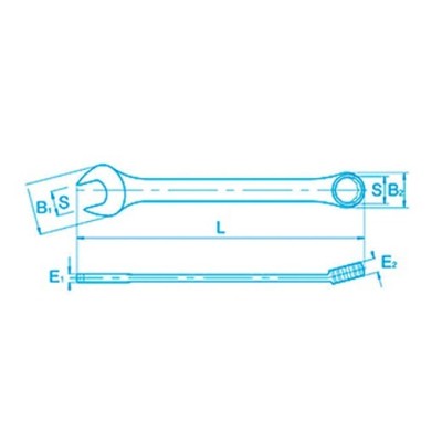 CLE MIXTE CLIQUET 13MM ACEM ACEM - 1
